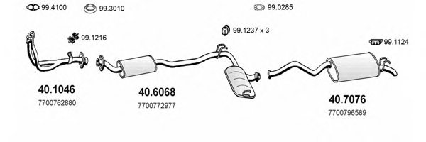 ASSO ART1986 Exhaust System